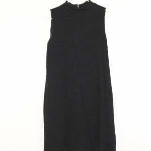 Kenar High Neck Sleeveless Black Dress (10)
